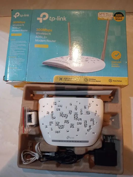 Modem ADSL2 + Roteador Wireless 300 Mbps TPLINK - Foto 4