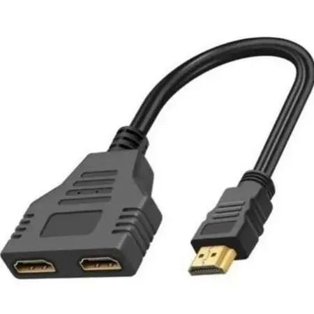 Cabo Adaptador Duplicador Hdmi 1X2  Loja Coimbra Computadores Entregamos - Foto 2