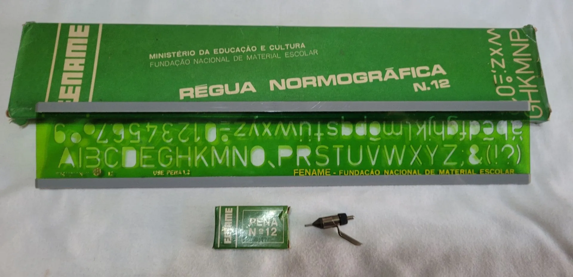 Régua Normográfica N.12 - FENAME - Vintage - Rara