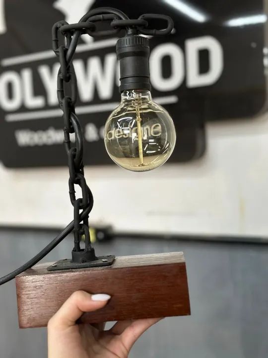 Luminária rústica estilo industrial - Foto 4