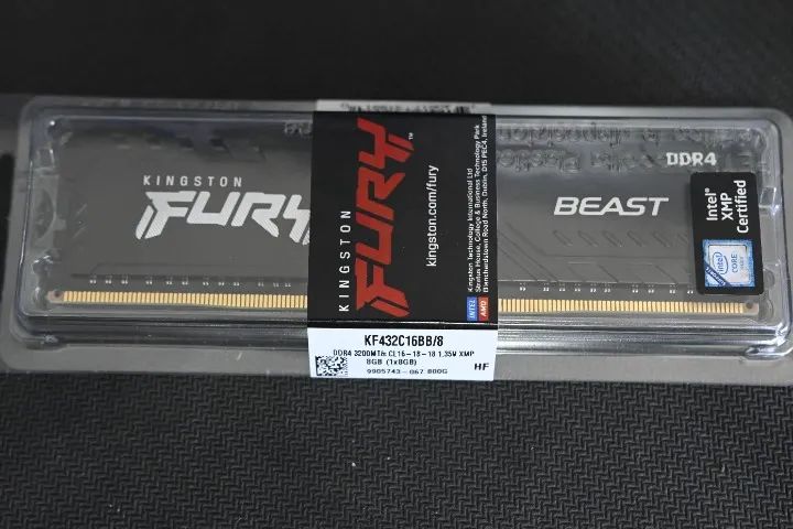 Memória Fury Beast Kingston De 8gb Ddr4 3200mh. Kf432c16bb/8 - Foto 3