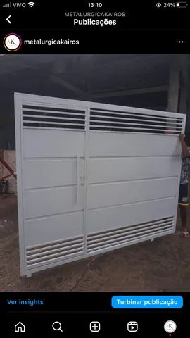 Portão galvanizado Basculante64842053230849123