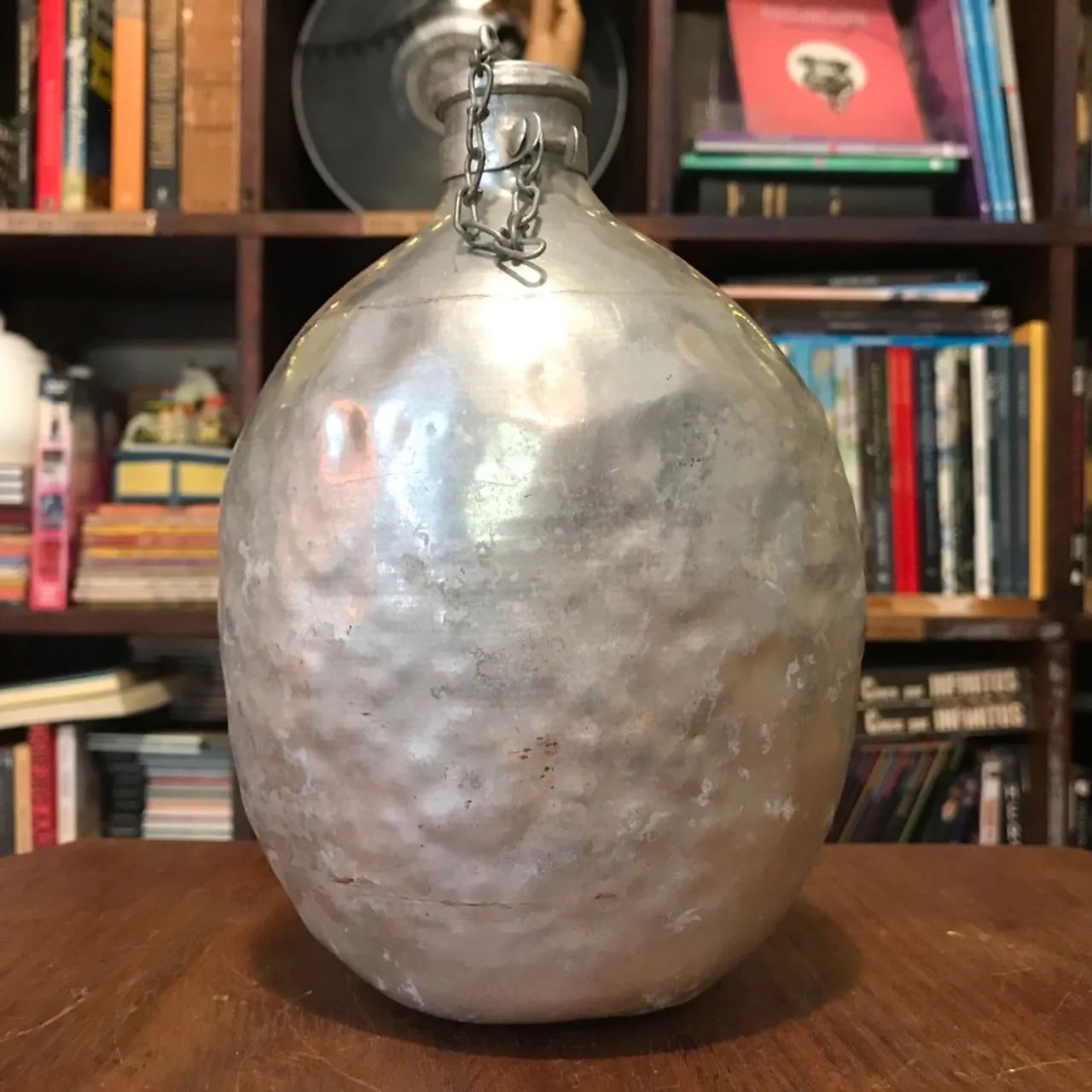 Antigo Cantil de camping, em alumínio - Foto 3