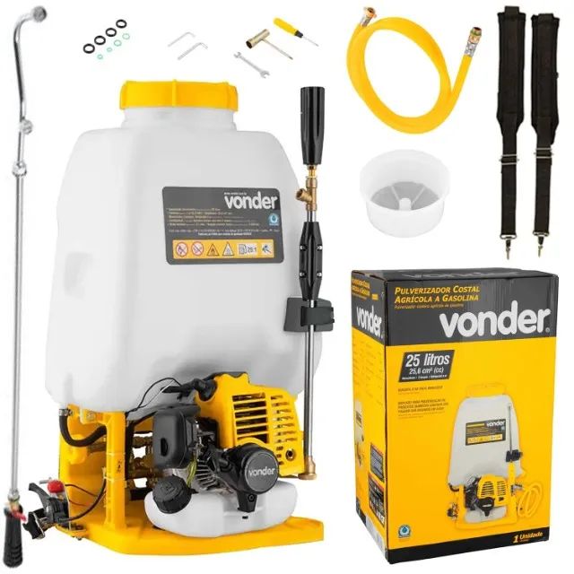 Pulverizador Costal Gasolina 25 Litros Vonder Motor 2t - Foto 3