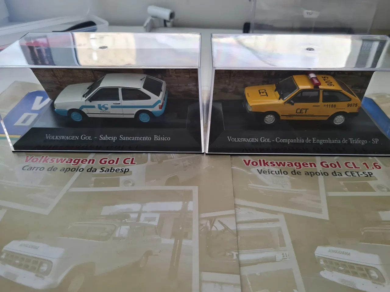 (VALOR DE CADA) Miniaturas Volkswagen Gol Sabesp e CET