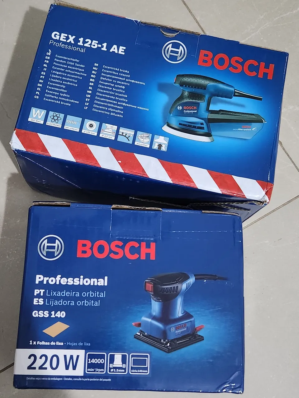 Lixadeiras bosch Novas