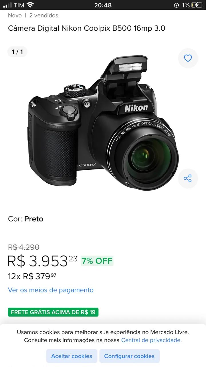 Câmera digital Nikon B500 - Foto 5