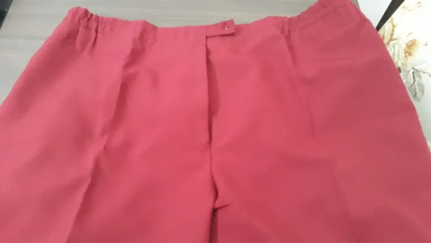 Calça Sarja Tergal Algodão C/elast Bordô Plus Size Tamanho 50