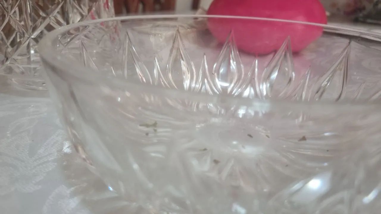 Fruteira de Cristal Decorativa