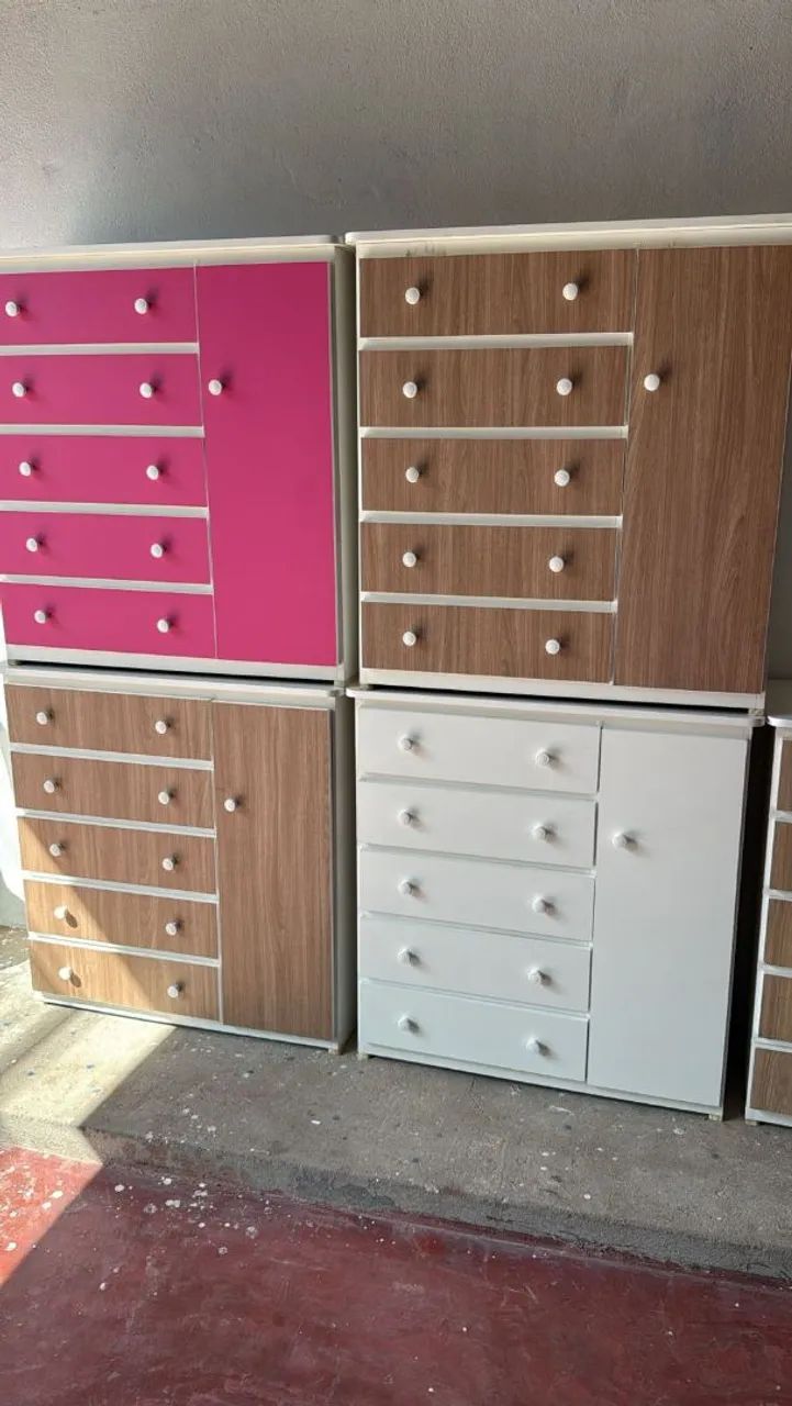 Cômodas Coloridas e Modernas Cômoda Sapateira +5 Gavetas  - Foto 2