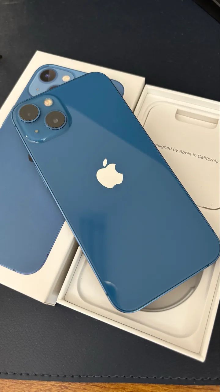 iPhone 13 - 128GB - ブルー Apple iPhone 13 128GB 5G - Vitrine - tela Super Retina XDR OLED