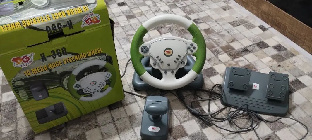 Volante com pedal e câmbio - XBOX 360 - Foto 4