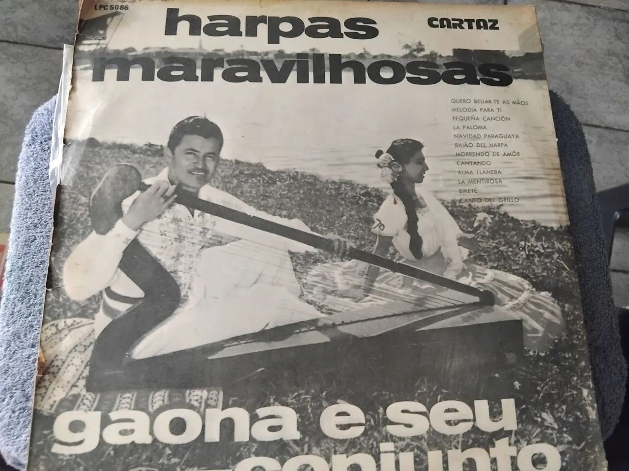 Disco de Vinil Harpas Maravilhosas Gaona e Seu - Foto 2