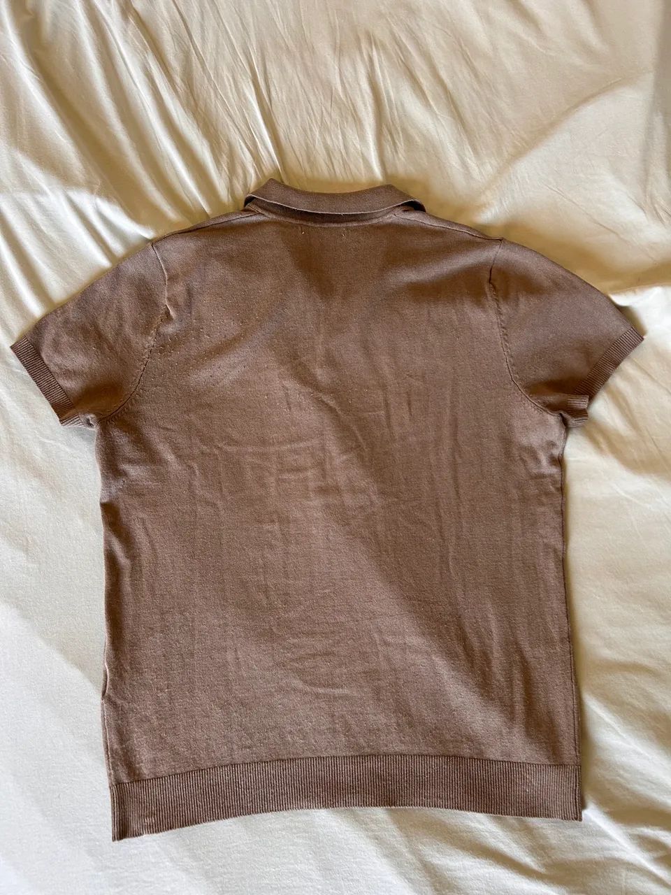 Camisa Polo Zara Tricô M - Foto 4