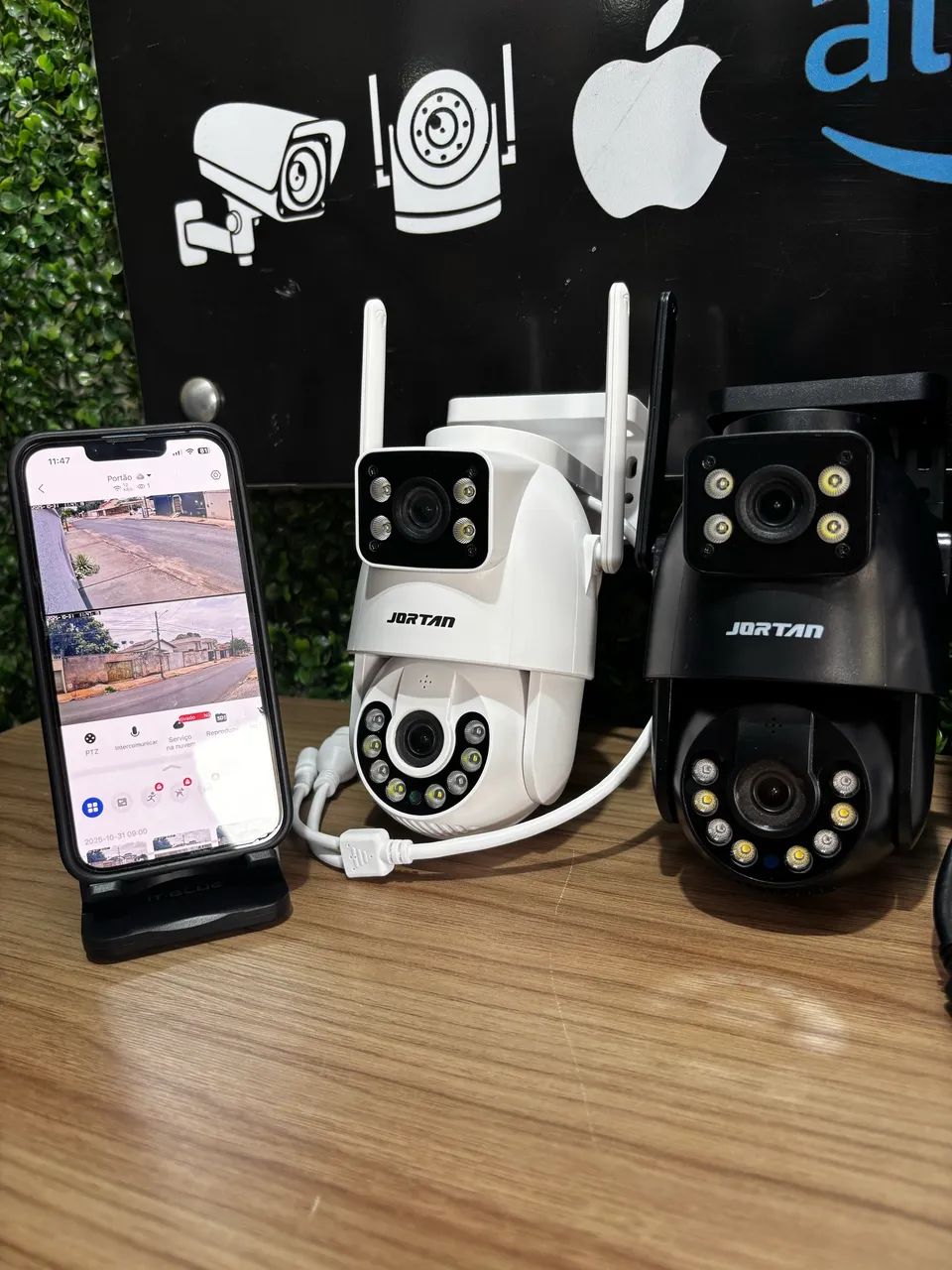 Câmera de Segurança IP Wifi Dupla Externa - JORTAN YOOSEE - BRANCA - Foto 2