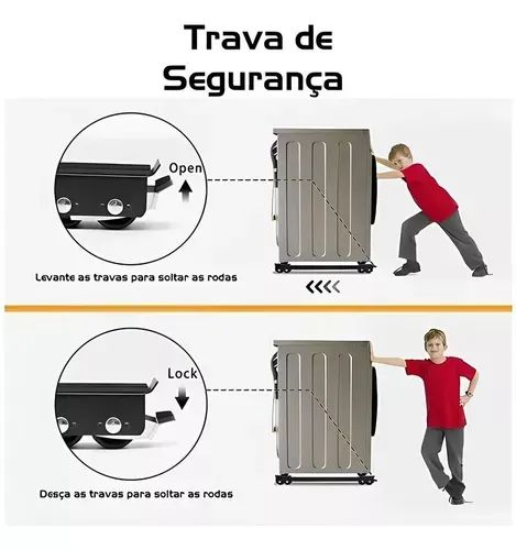 Base Suporte Com Rodinhas Para Mover Arrastar Móveis - Foto 5