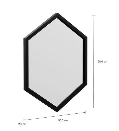 espelho hexagonal tok stok - Foto 3