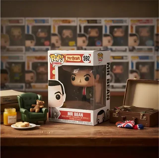 boneco funko pop television mr. mister bean #592 original - Foto 4