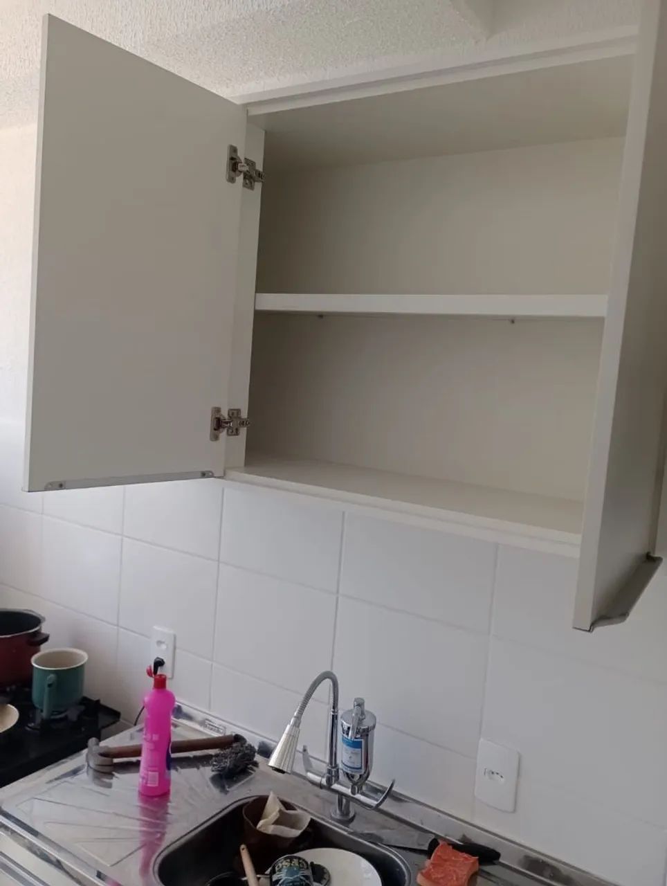 Armário aéreo 1,20 branco 100% MDF  - Foto 3