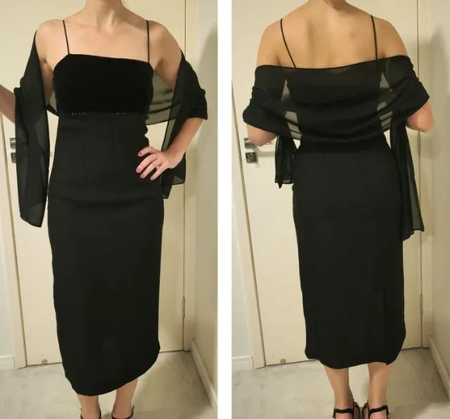 Vestido de festa longuete preto - Foto 4