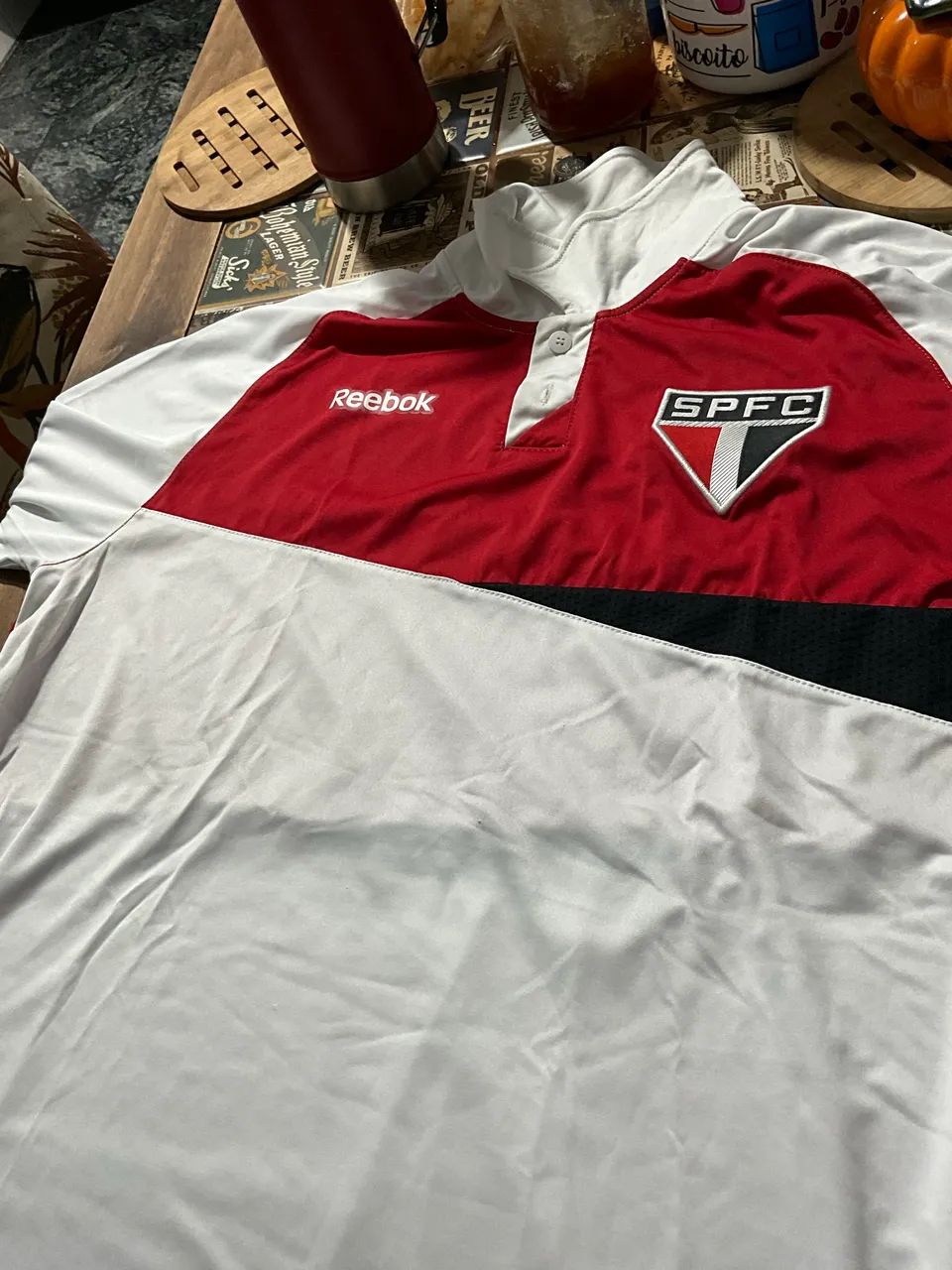 camisa são paulo polo viagem - Foto 3