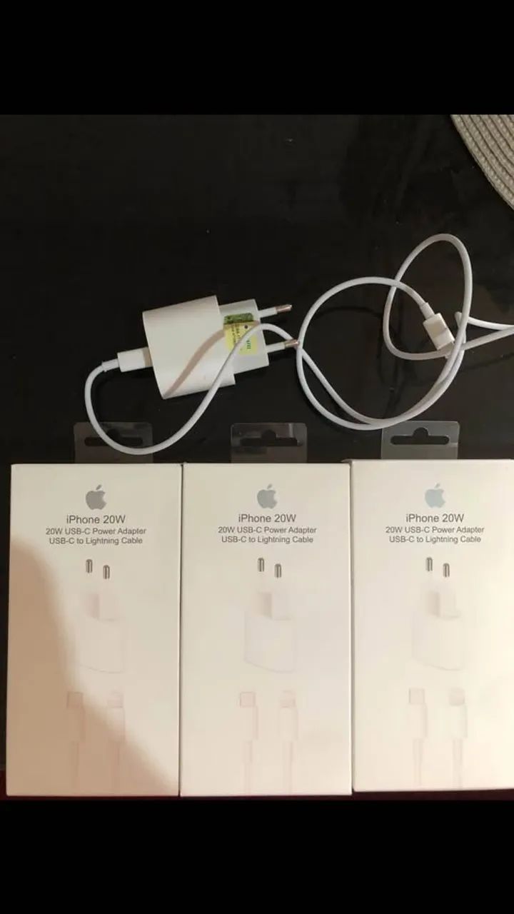 Carregador IPhone COMPLETO COM ENTREGA GRÁTIS (Apple iPhone) - Foto 2