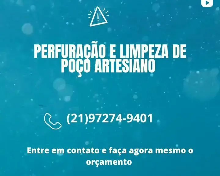 Perfuração e limpeza de poço artesiano 