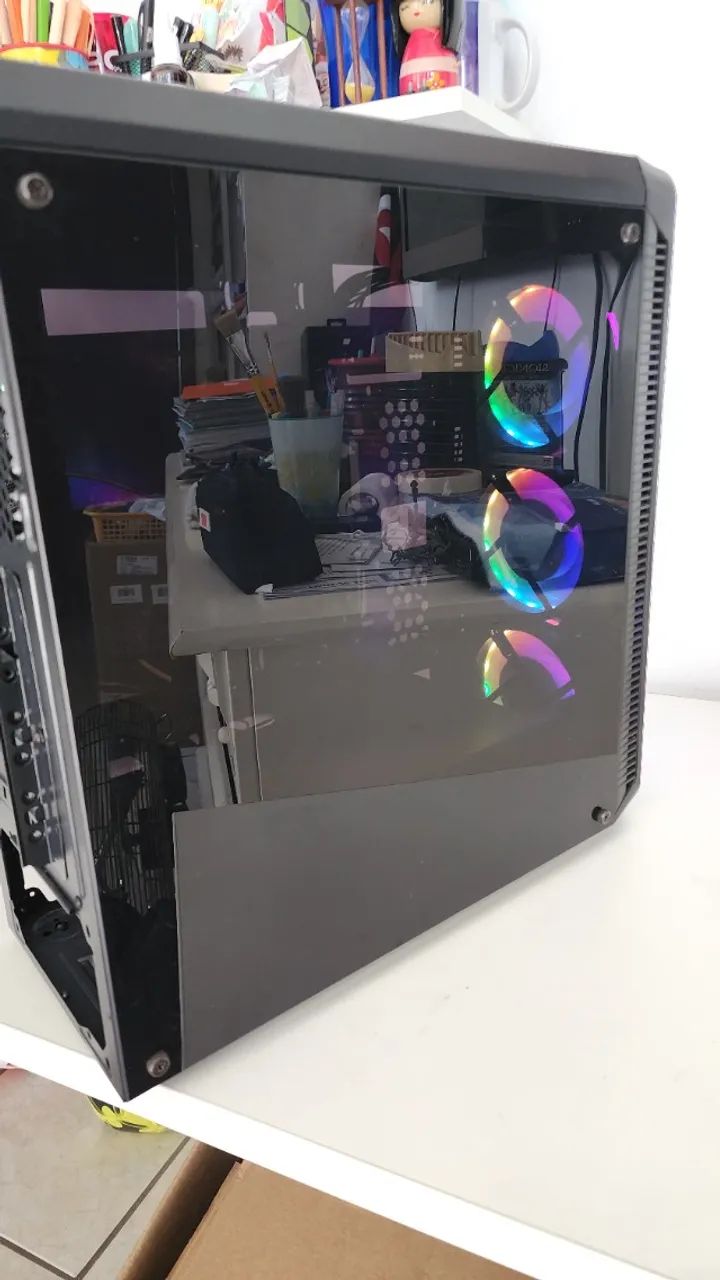 Gabinete Gamer Carrier (acompanha 3 fans Gaming master RGB + controladora)