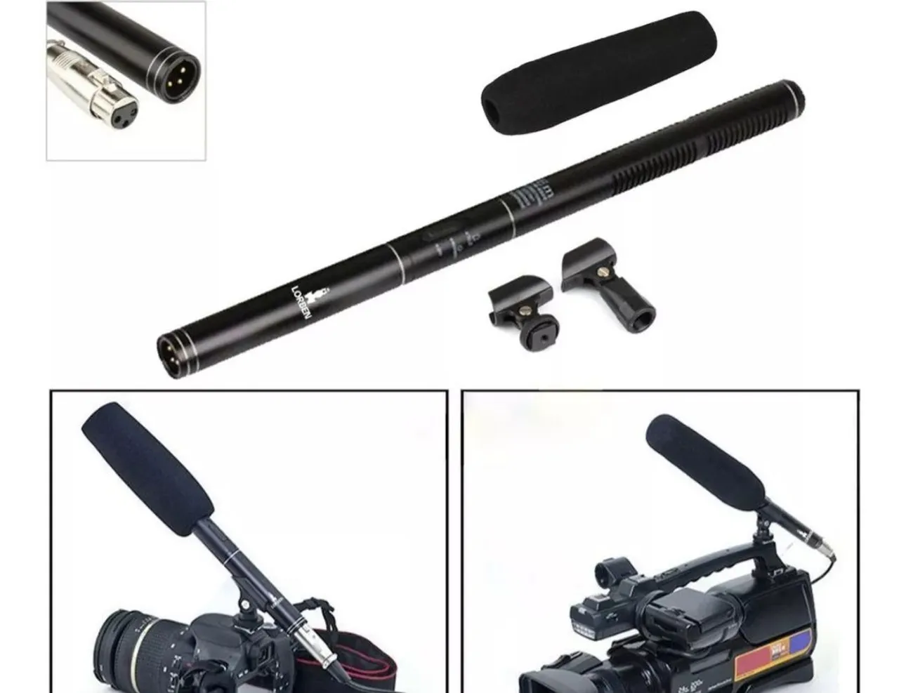Microfone Shotgun para Filmadora - Profissional