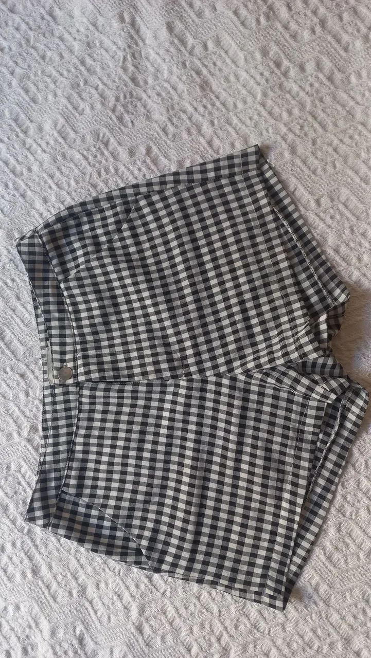 Short xadrez tam 36/38  - Foto 4