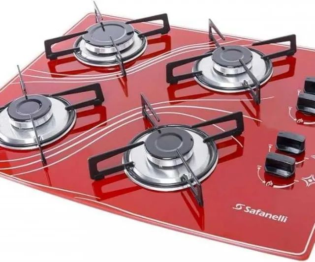 Fogão Cooktop 4 Bocas Lines Colorido- NOVO, DE FÁBRICA!