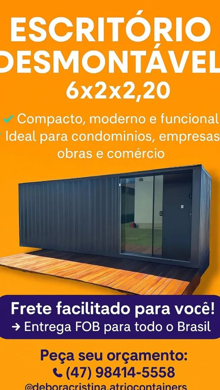 Containers  coleta,escritório, almoxarifado- Trio Containers - Foto 2