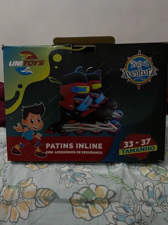 Patins Inline Infantil - Turma da Aventura - 33-37
