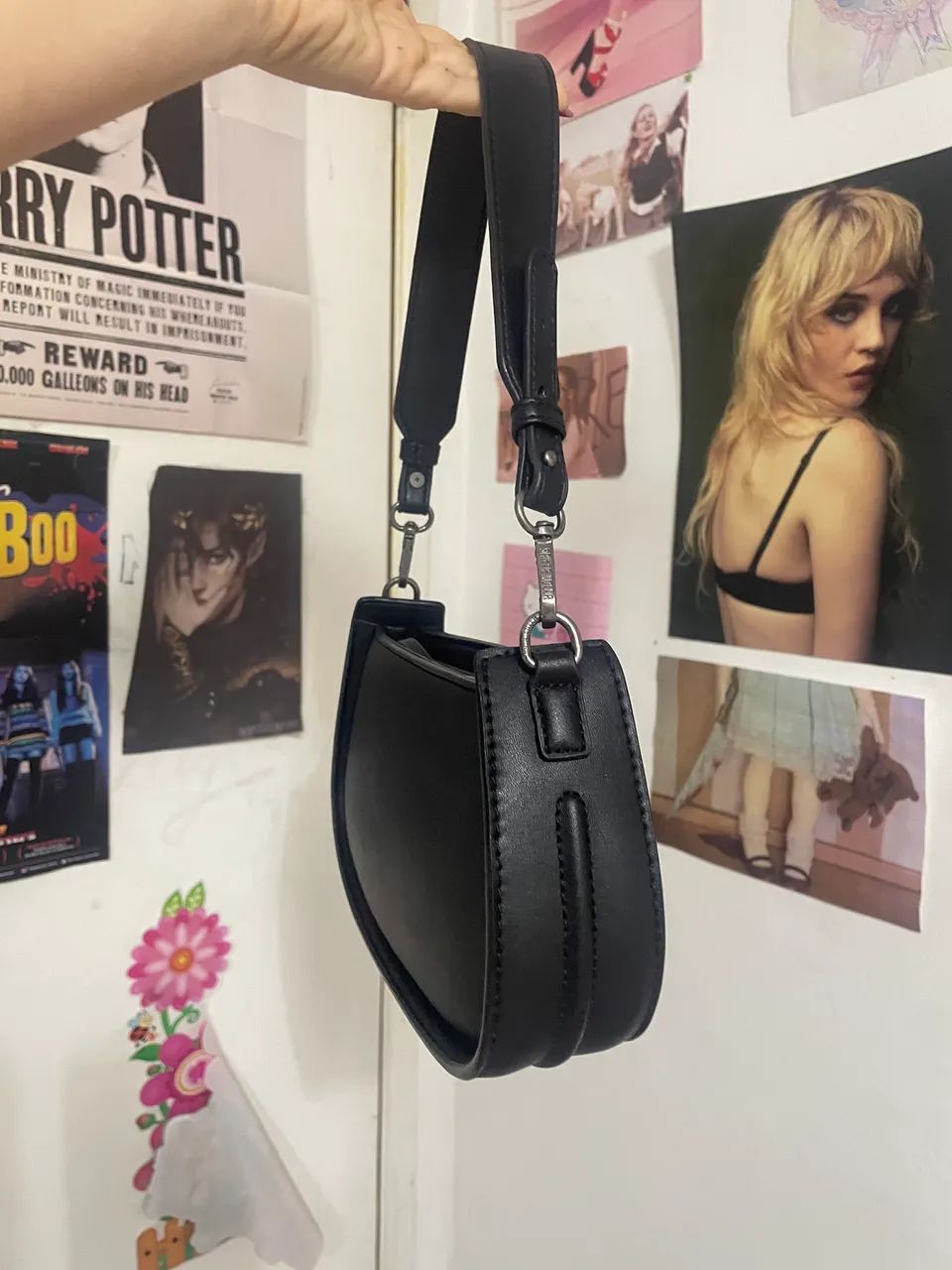 Bolsa de ombro preta Santa Lolla  - Foto 2