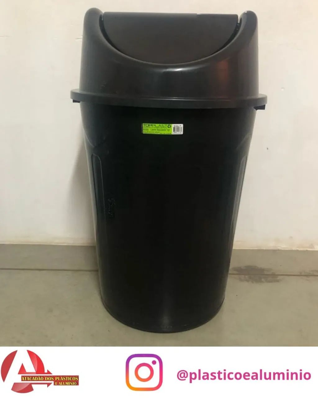 Lixeira basculante 100 Litros - Topplast - Foto 2