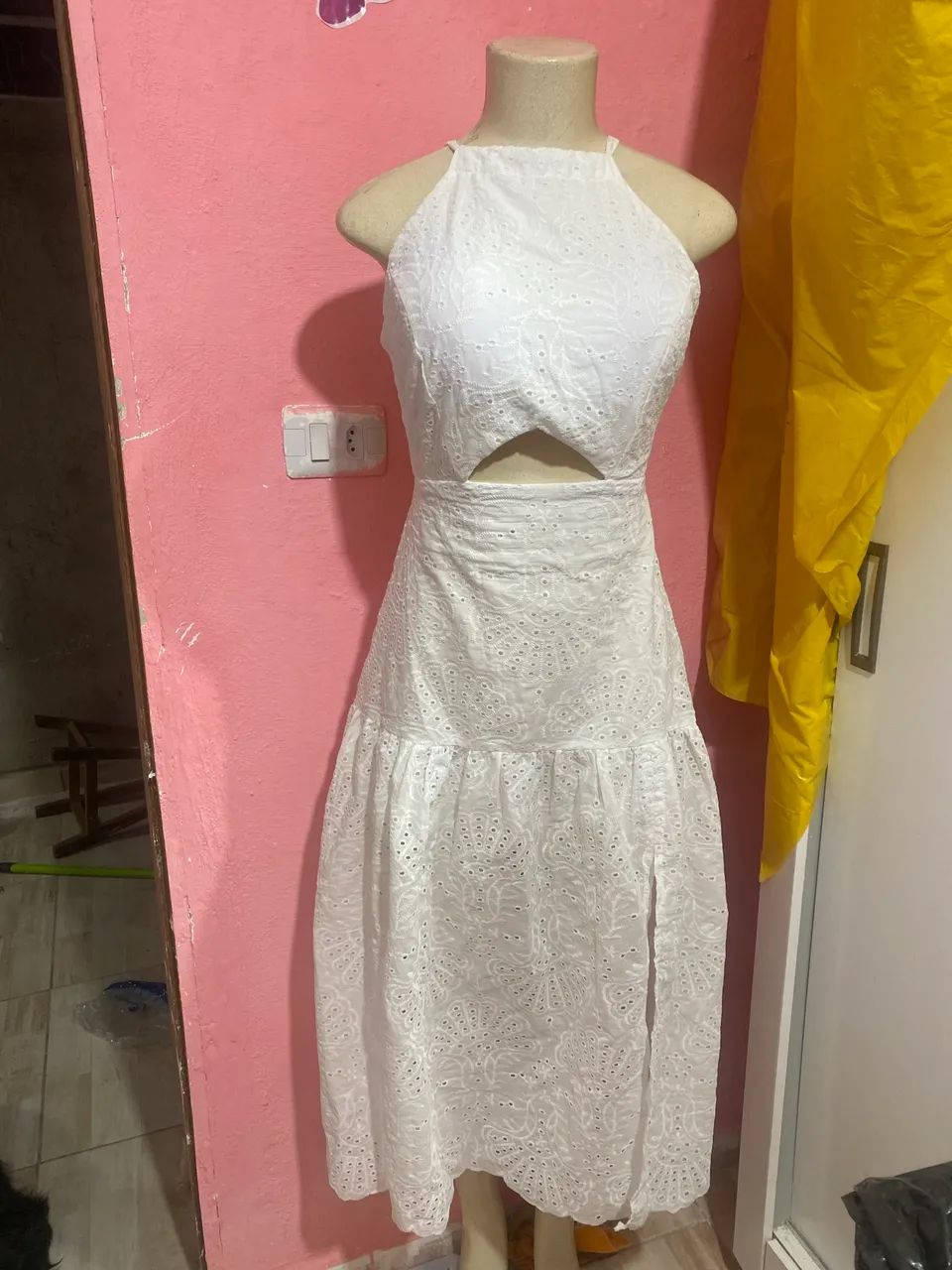 Vestido branco cambraia lindo - Foto 2
