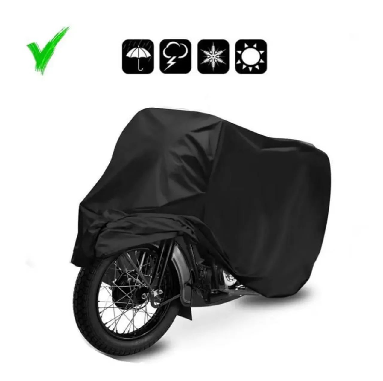 CAPA PARA COBRIR MOTO TÉRMICA DE COURO 100% IMPERMEÁVEL - Foto 2