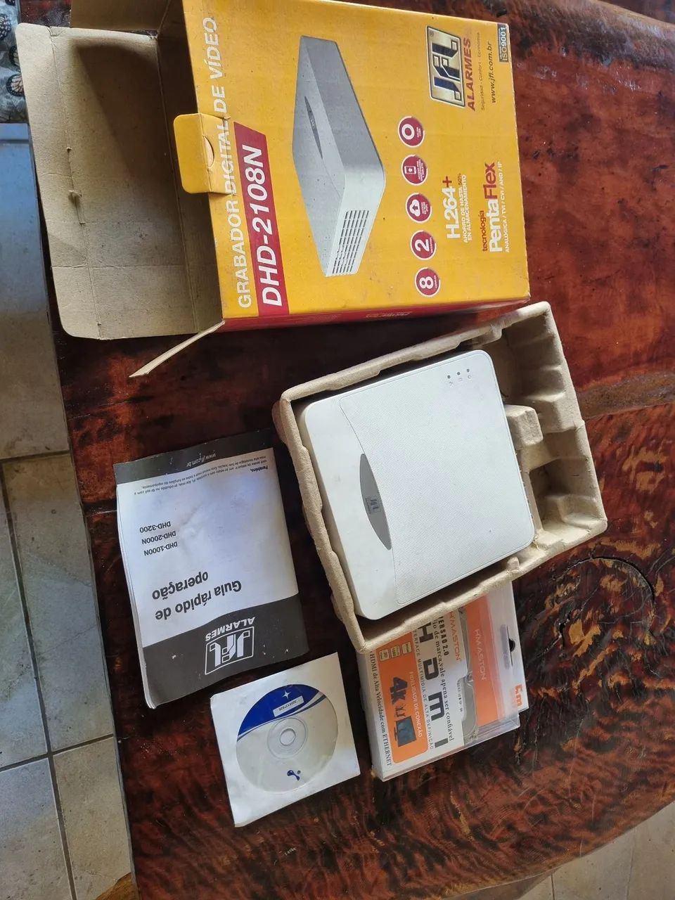 Central de Alarme JFL DHD-1000N + HDMI + Manual e CD - Foto 4