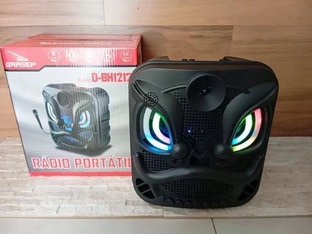 Caixa Buetooth Grasep D-BH12121 60w C/ Microfone