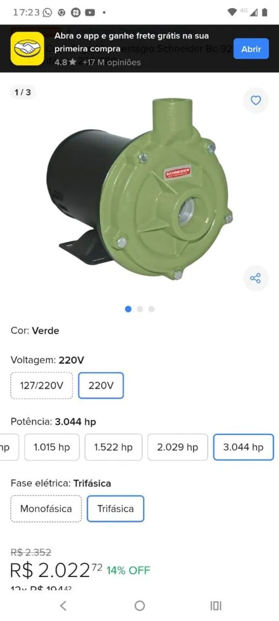 Schneider eletrobomba64842825165313120