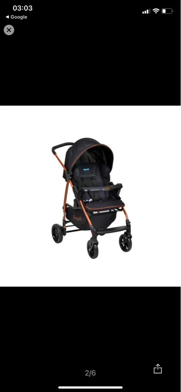 Carrinho de bebê + bebê conforto burigotto moderno e seguro - Foto 3