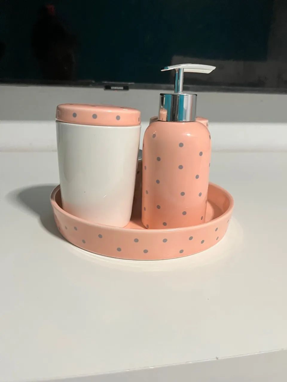 Conjunto de 4 peças para decoração do quarto do bebê cerâmica - Foto 2