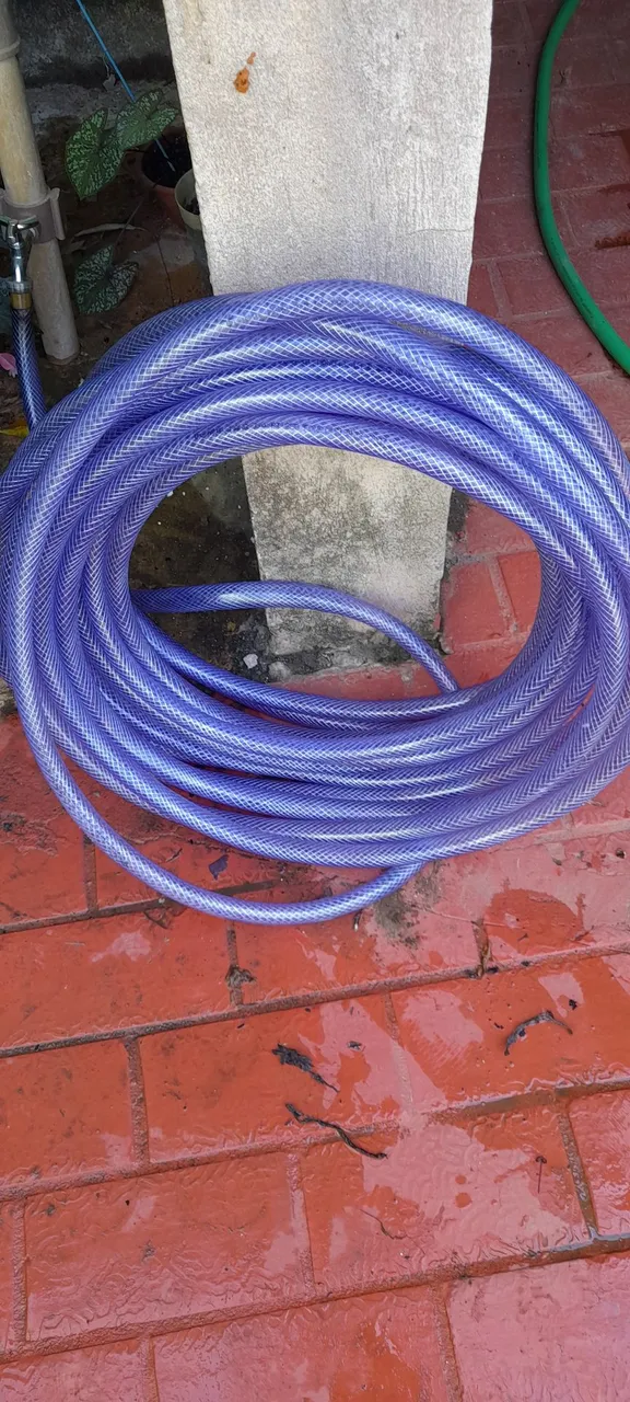 Mangueira de jardim azul