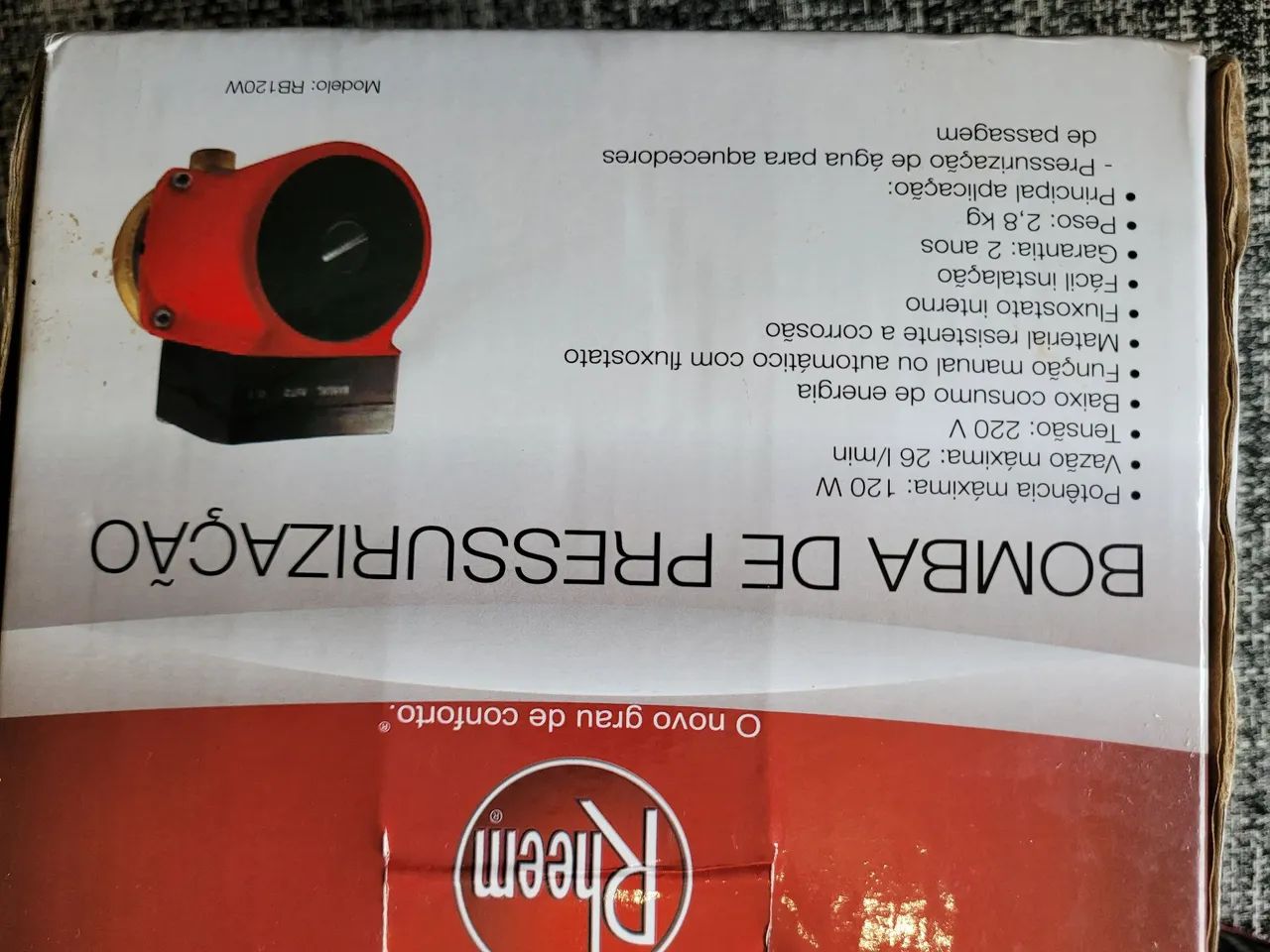 Pressurizador de água 220V Rheem 120W - Foto 5