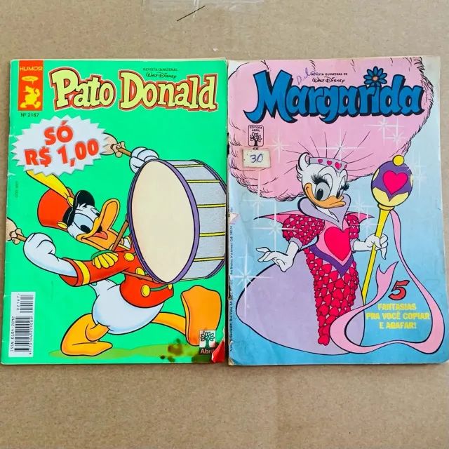 Lote Gibis Disney: Mickey, Donald, Zé Carioca, Urtigão, Margarida - Abril Globo Panini HQ - Foto 3