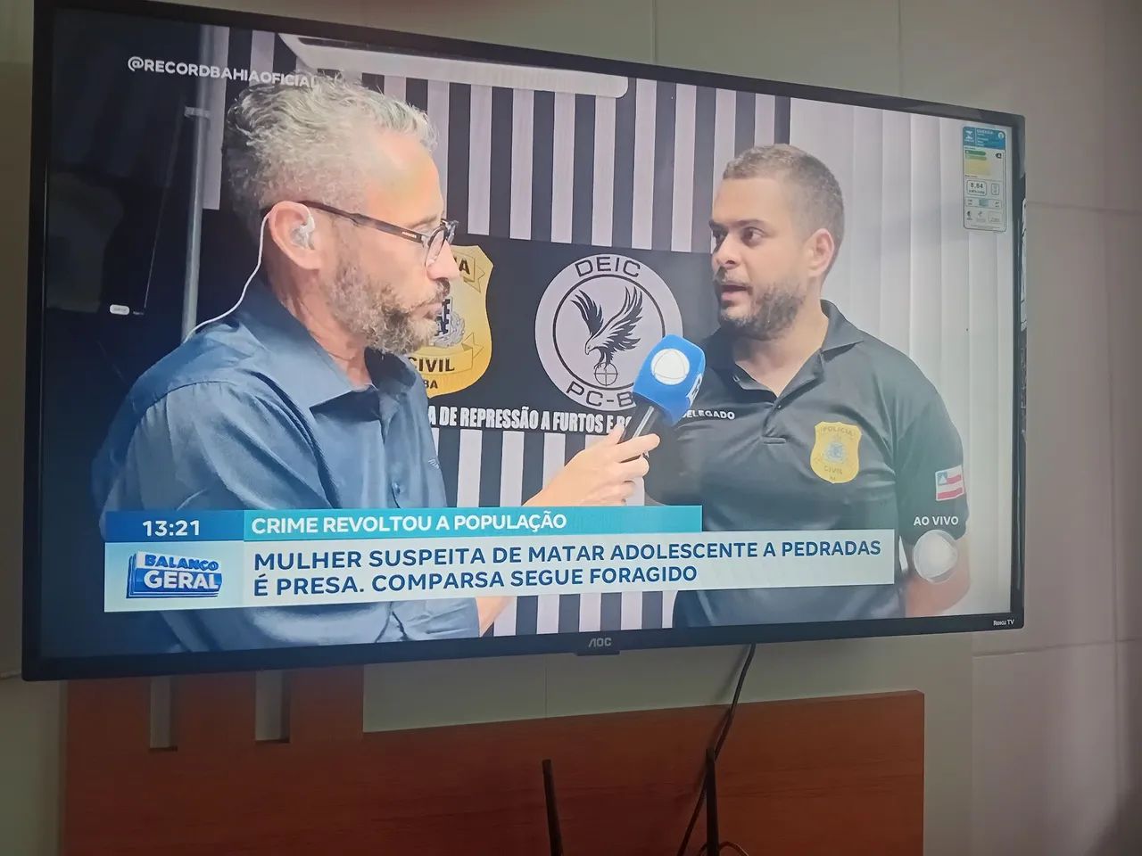 TV AOC 43 completa já vai cm um lindo painel