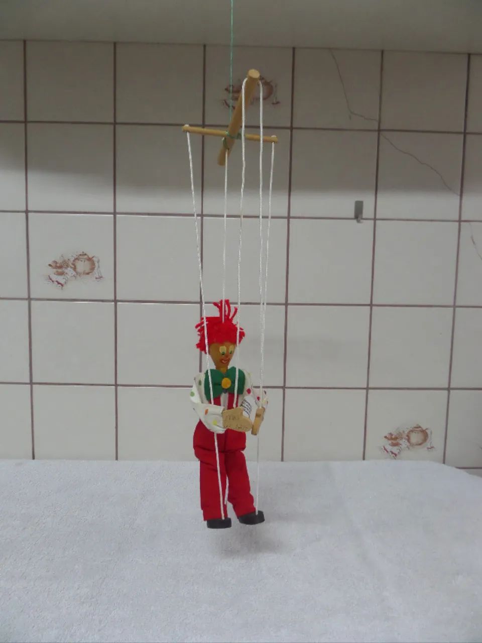 marionete boneco palhaço 