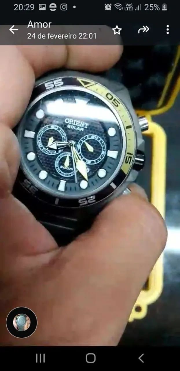 Relógio Orient sSeatech Solar Masculino em titânio  - Foto 4