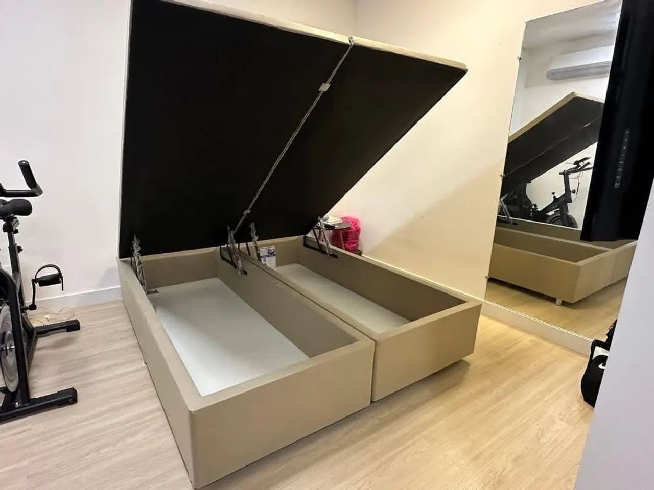 BASE BOX BAÚ BIPARTIDO KING SIZE 