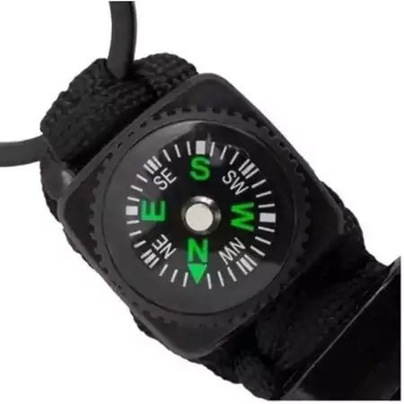 Chaveiro Q,a.p. C/1,2m De Paracord Búsola Abridor De Garrafa - Foto 2